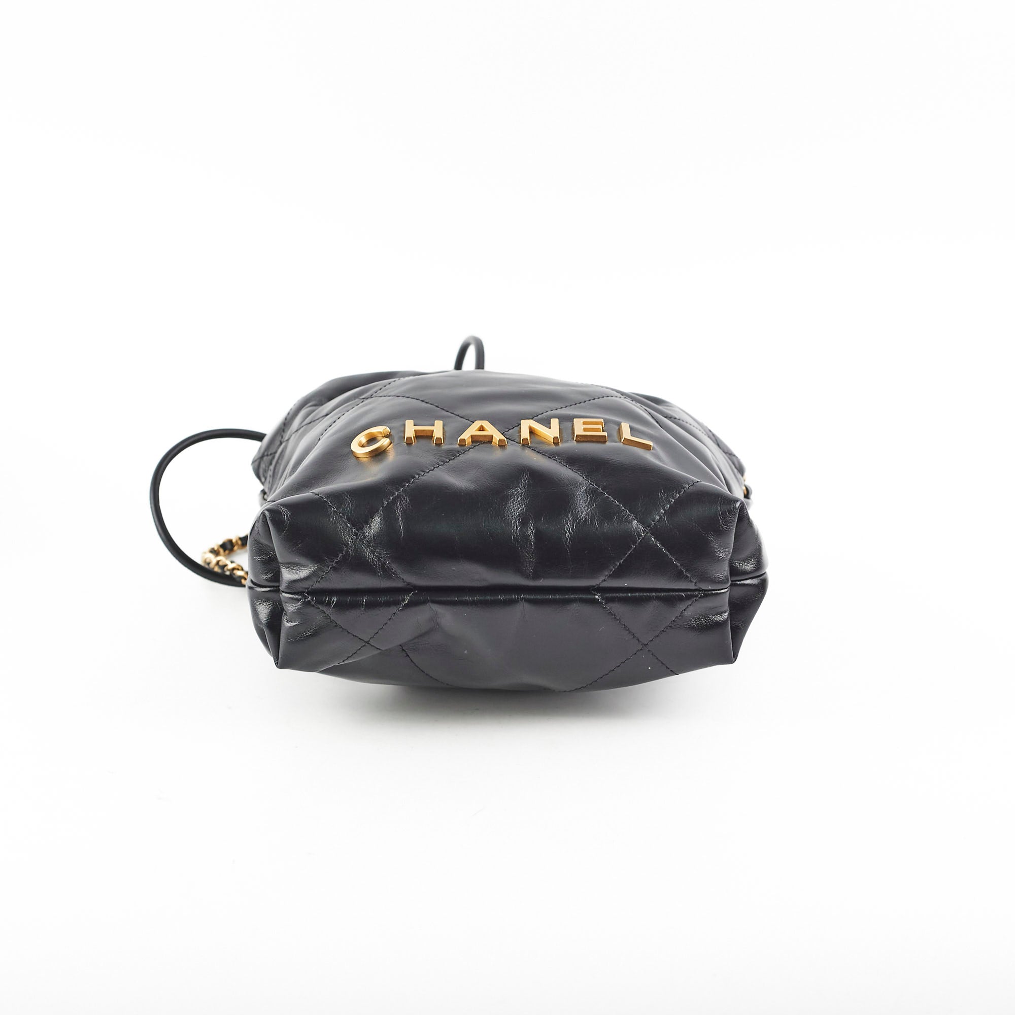 Chanel Mini 22 Handbag Black Leather Crossbody Bag for Women - Perfect for Date Night, Parties & Everyday Luxury