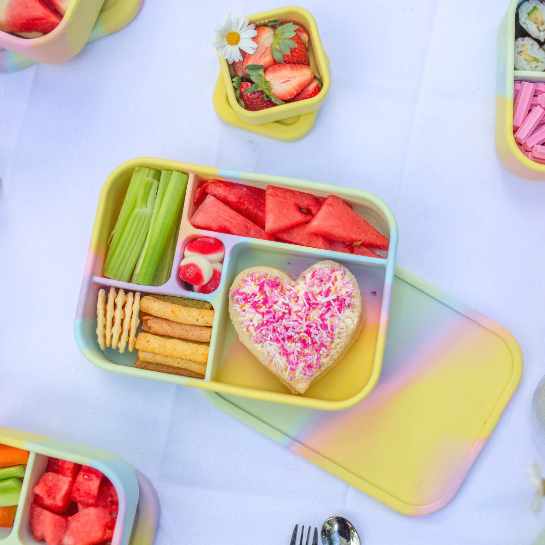 Eco-Friendly Silicone Lunch Box by The Zero Waste People | Reusable, Leak-Proof & BPA-Free Food Container | Perfect for Meal Prep, School Lunches & Picnics | FairyFloss Collection