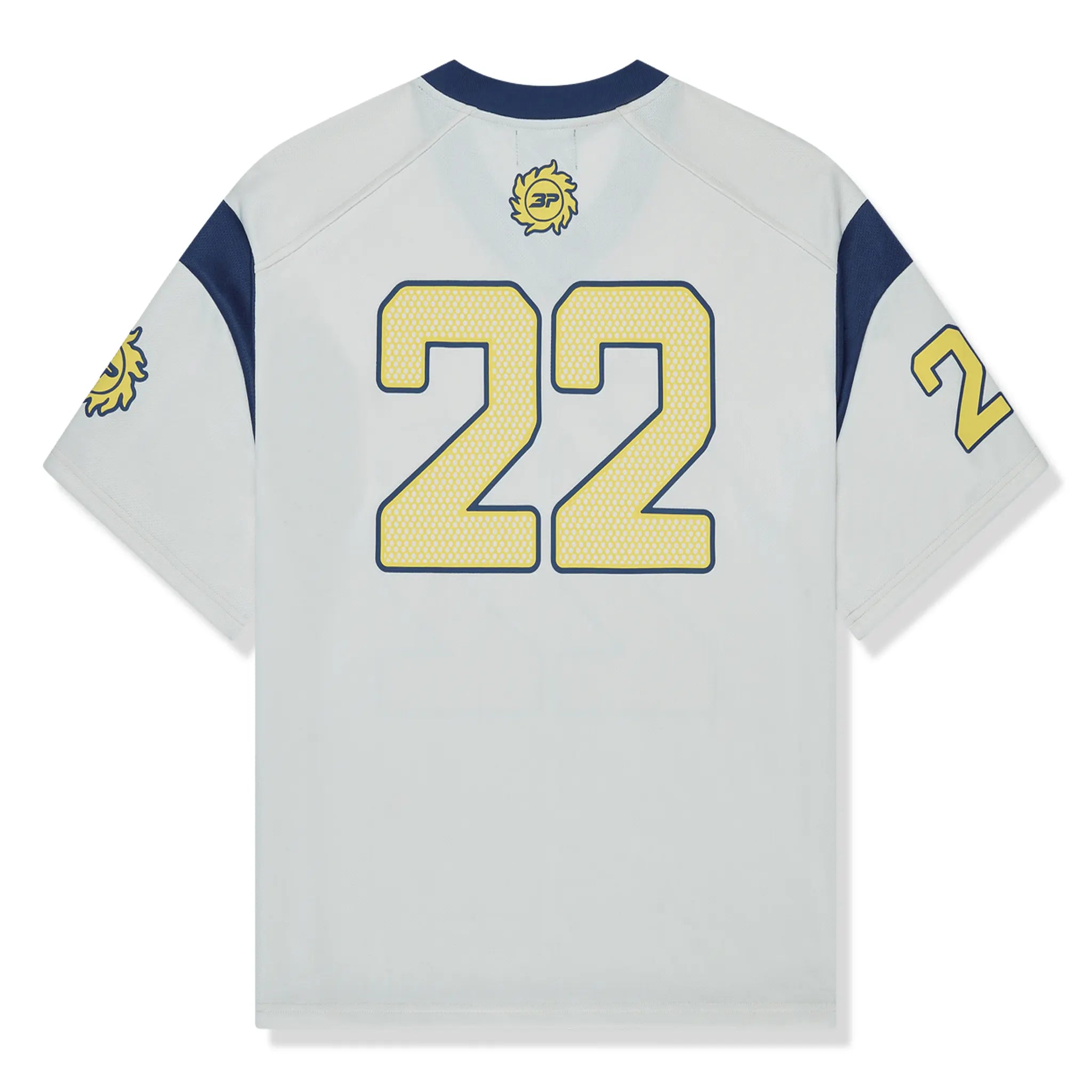 Broken Planet Football Jersey - White & Blue Soccer Shirt for Men & Women | Perfect for Games, Training & Fan Support