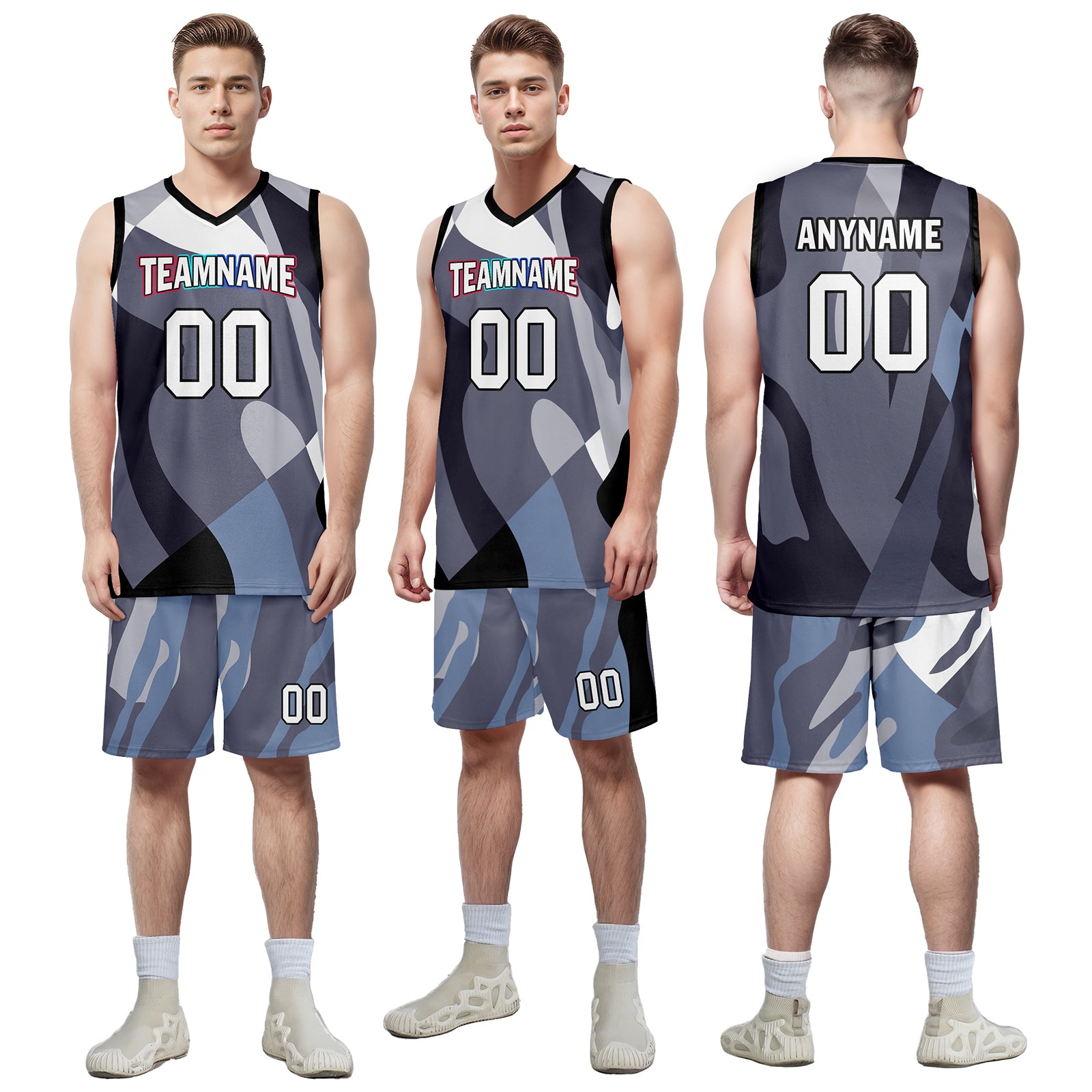 Custom Cyan Blue Camouflage City Edition Basketball Jersey - Personalized Sports Uniform BBJ01 D06101 for Team Games, Streetwear & Fan Collections