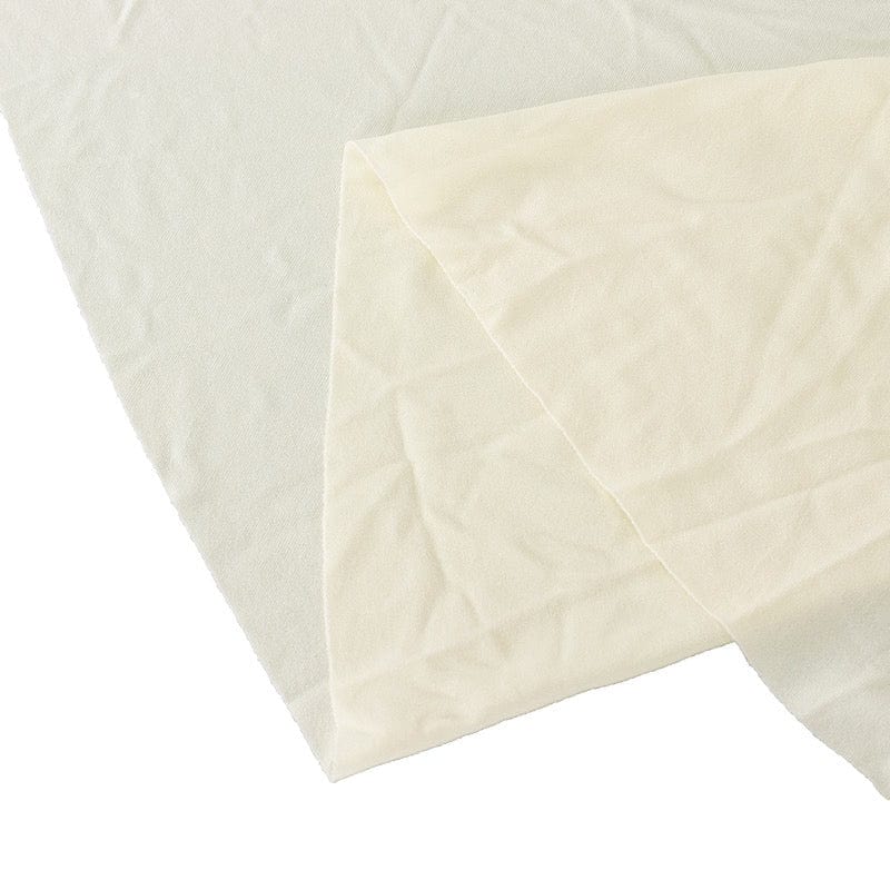 5 ft Wavy Spandex Fitted Round Tablecloth Table Skirt - Elegant Party Decor for Weddings, Banquets & Special Events