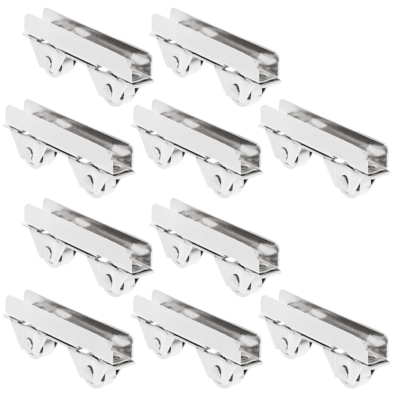 10PCS Stainless Steel Sliding Door Rollers - 7.0mm Mini Replacement Wheels for Cabinet & Display Glass Doors (5-6mm Thick) | Durable Window Hardware for Retail Showcases & Home Furniture