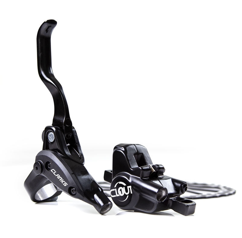 Clarks Clout Two Piston Hydraulic Brake - High Performance Bike Brake System for Mountain & Road Bikes - Perfect for Downhill, Trail & Commuting Rides