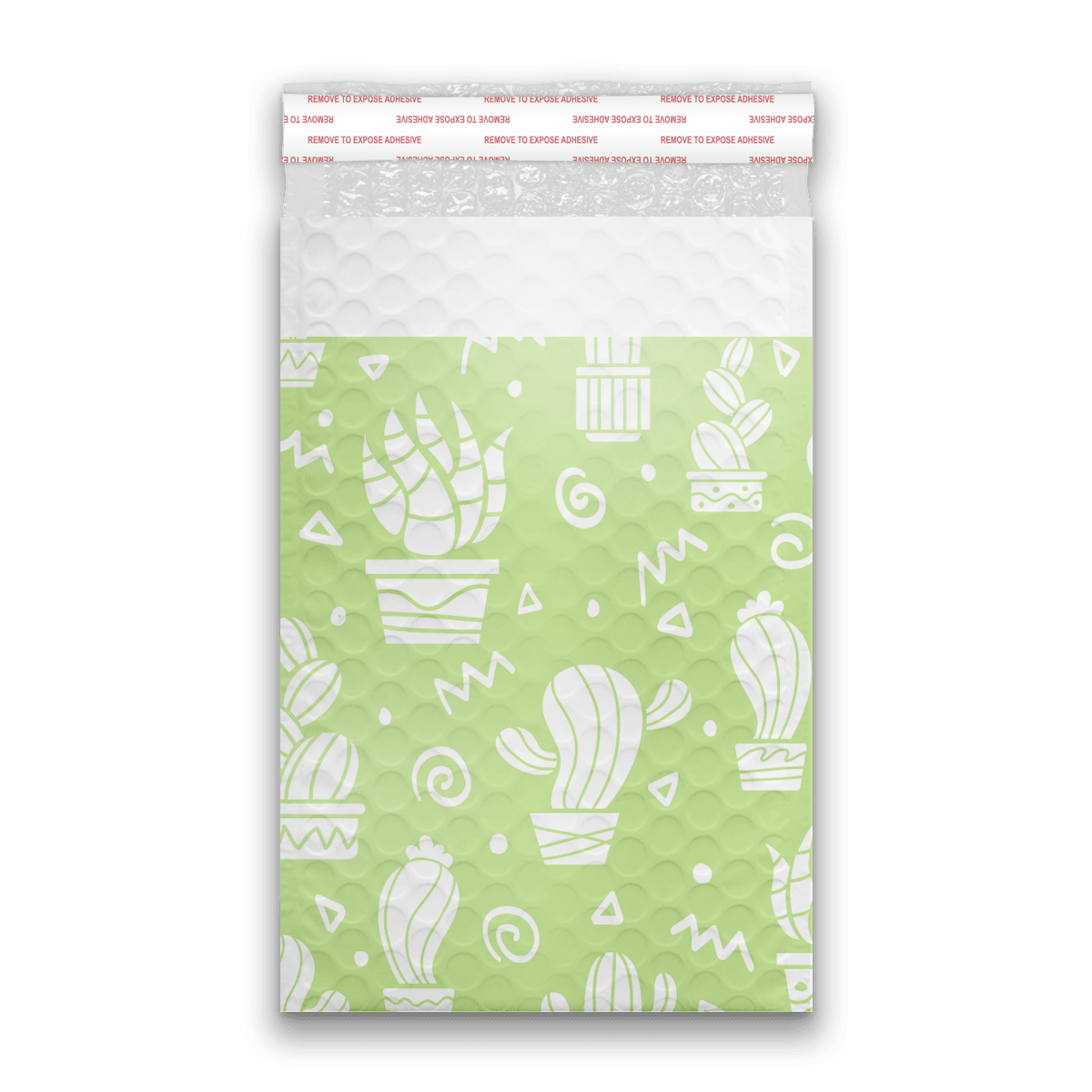 6x9 Green Cactus Self-Seal Poly Bubble Mailers - Waterproof Shipping Envelopes for Ecommerce, Padded Mailing Bags for Jewelry, Crafts & Small Business - Perfect for Online Stores, Etsy Sellers & Boutique Packaging