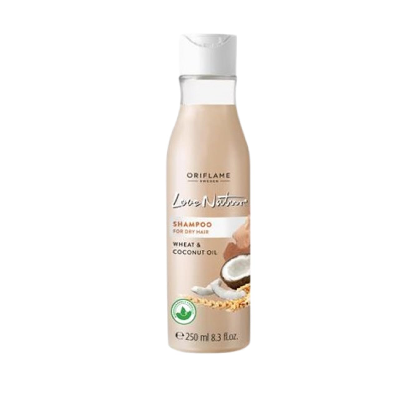 Love Nature Shampoo for Dry Hair with Wheat & Coconut Oil - 250ml + Stylish Hair/Headband Combo Set | Hydrating Hair Care for Women & Men | Perfect for Daily Use, Gym, Yoga & Outdoor Activities