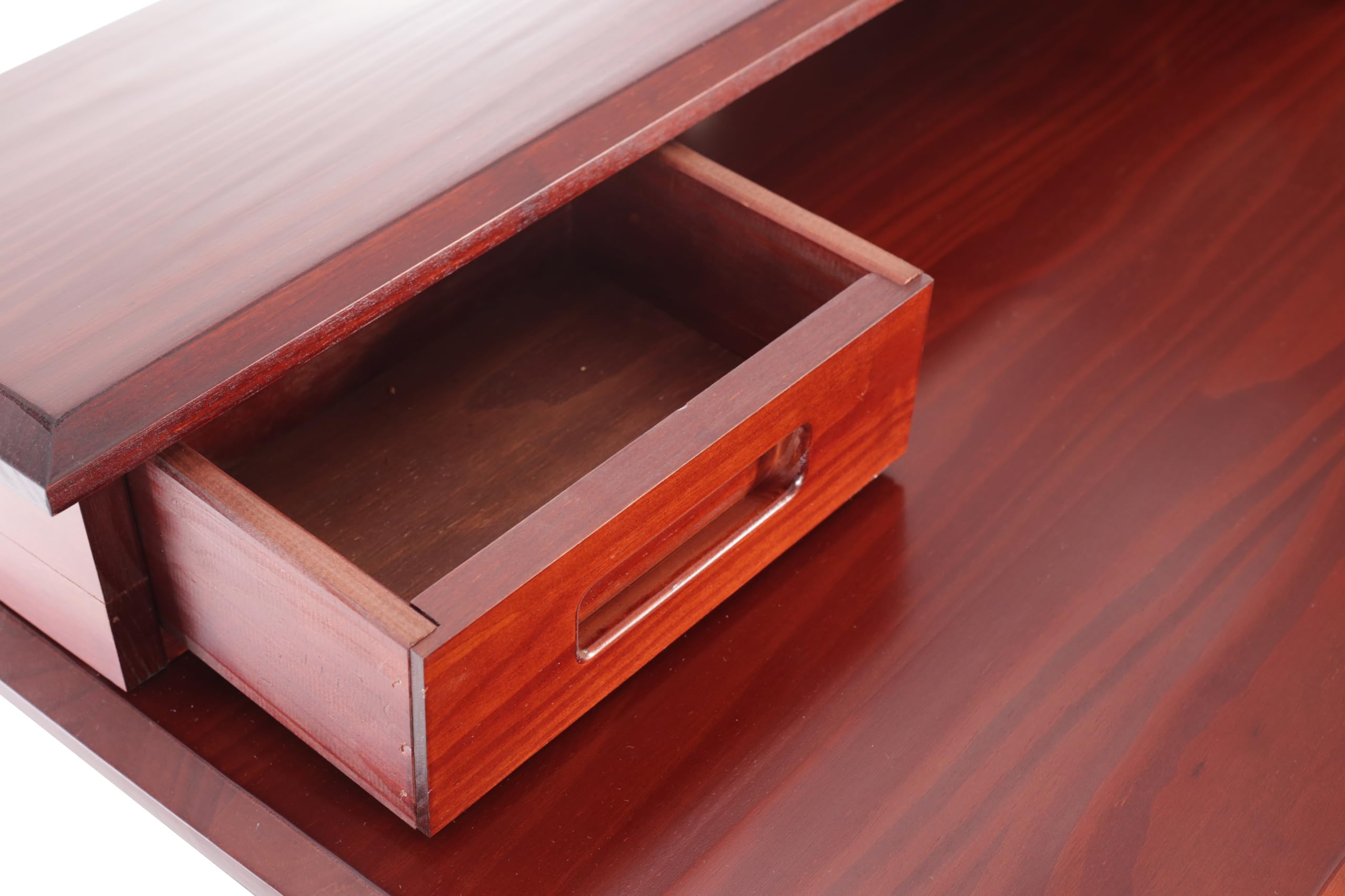 Discovery World Furniture Merlot Wood Desk with Hutch and Chair Set - Perfect for Home Office, Study Room & Workspace