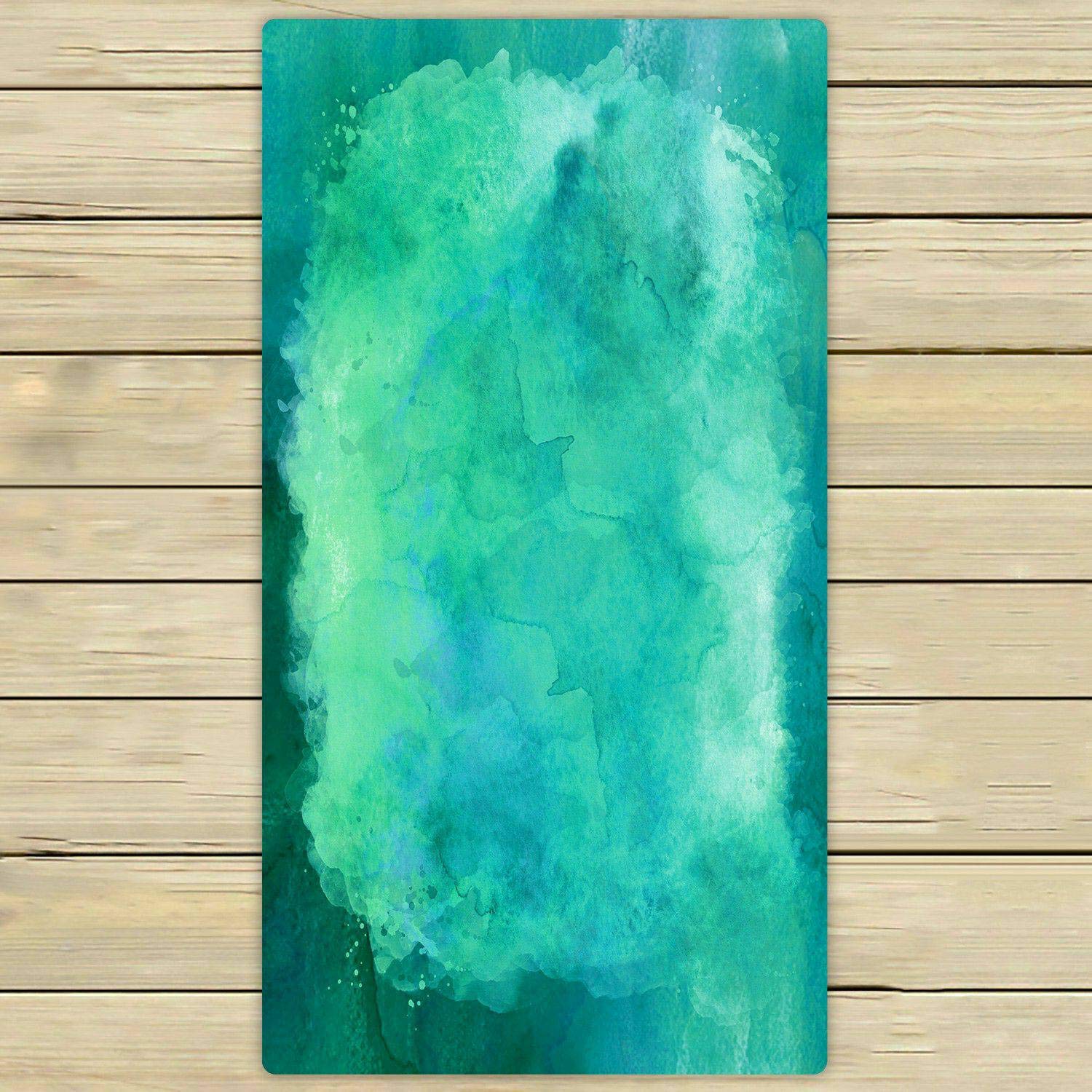 Premium Blue Green Aqua Teal Turquoise Beach Towel - Soft 30x56 Inch Quick Dry Bath Towel for Swimming, Pool, Shower, Travel & Outdoor Activities - Home, Vacation & Gym Essential