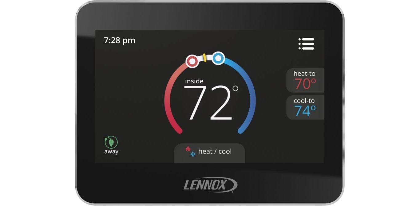 Lennox 13H13 CS5500 ComfortSense 5500 Programmable Touchscreen Thermostat - Smart Home Temperature Control for HVAC Systems