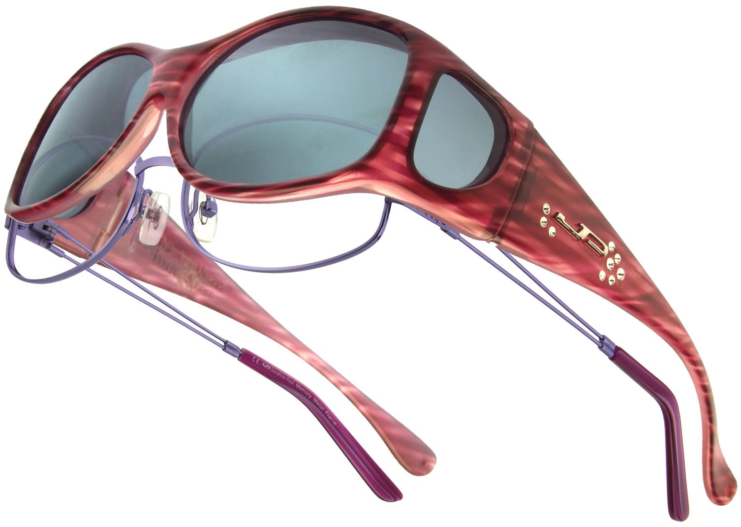 Swarovski Crystal Sunglasses for Women - Stylish Eyewear with Glides & Rhinestones - Perfect for Outdoor, Beach, and Fashion Events