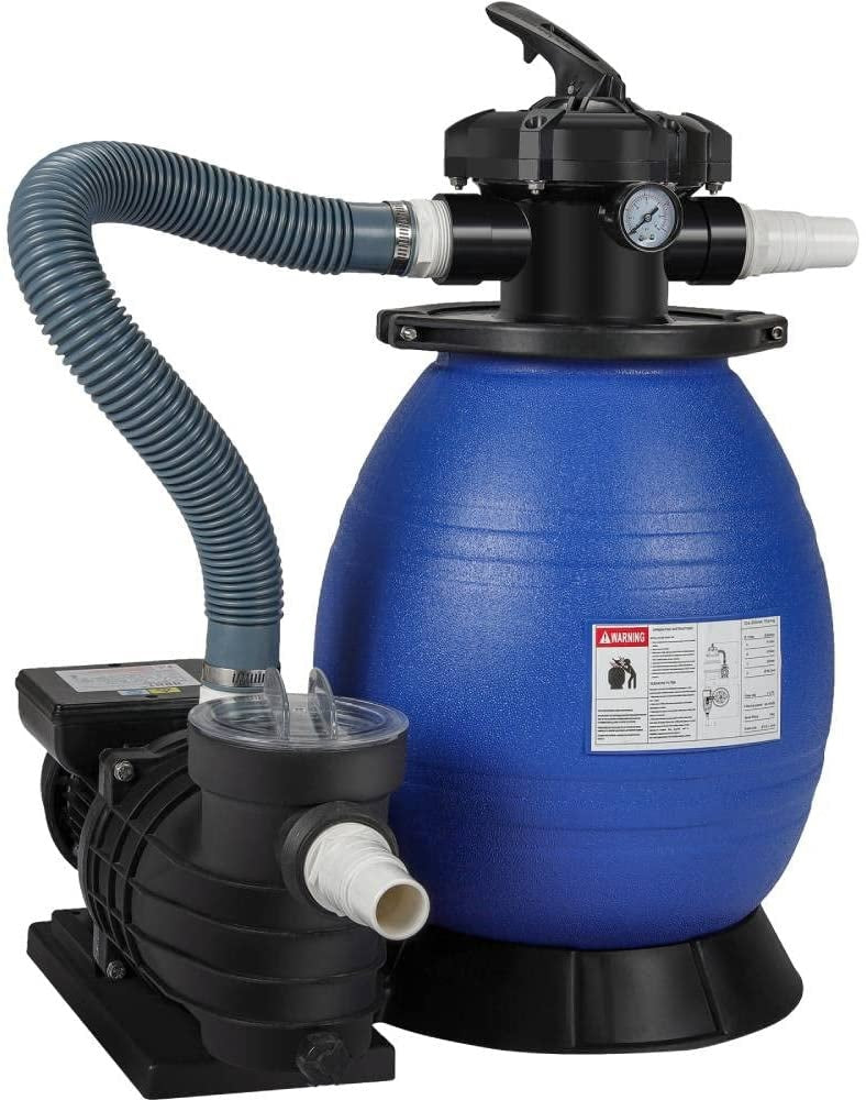 1/2 HP Sand Shark Sand Filter System for Pools - Efficient Above Ground & Inground Pool Filtration - Durable Swimming Pool Sand Filter with Easy Maintenance