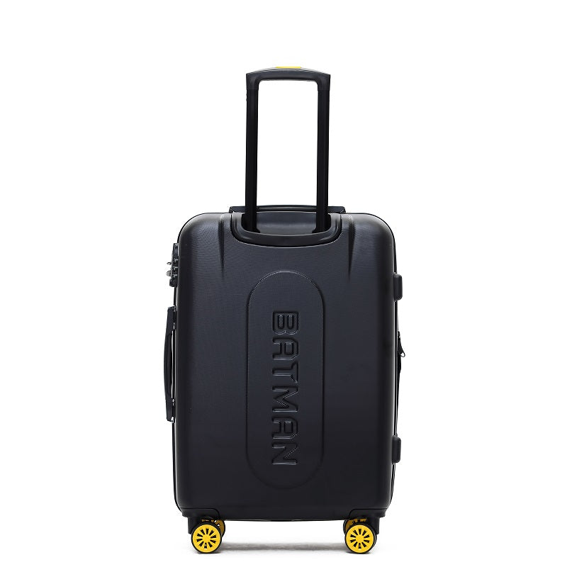 Batman 24-Inch Medium 4-Wheel Hard Shell Suitcase - Black | Durable Carry-On Luggage for Travel, Business Trips & Vacations