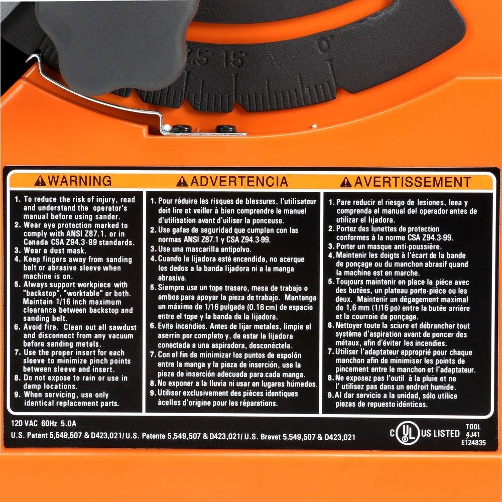 Ridgid EB4424 Oscillating Edge Belt Sander - Professional Woodworking & Metal Sanding Tool for DIY Projects, Furniture Refinishing, and Home Renovations