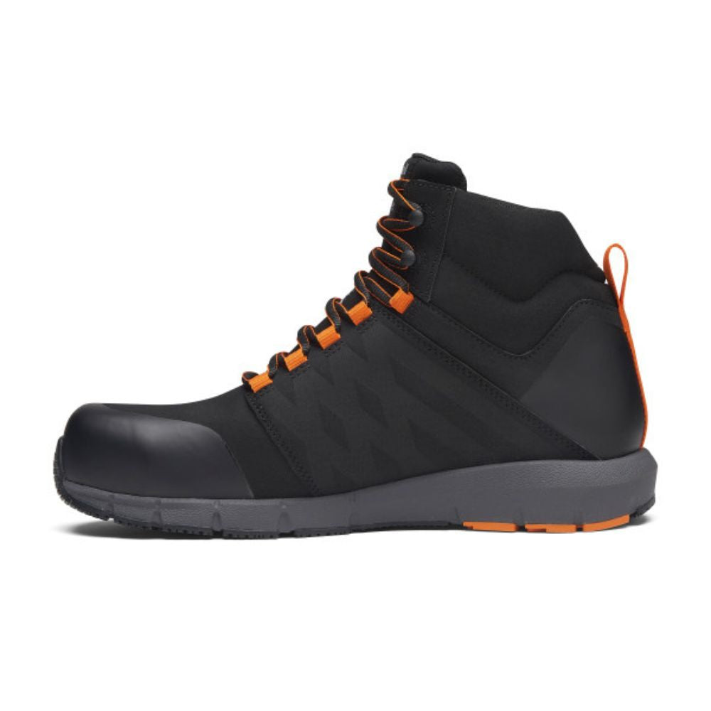 Timberland PRO Radius Raptek MID Men's Athletic Composite Toe Work Shoes - Black (TB0A6167001) | Lightweight & Durable Safety Footwear for Construction, Warehouse & Outdoor Work