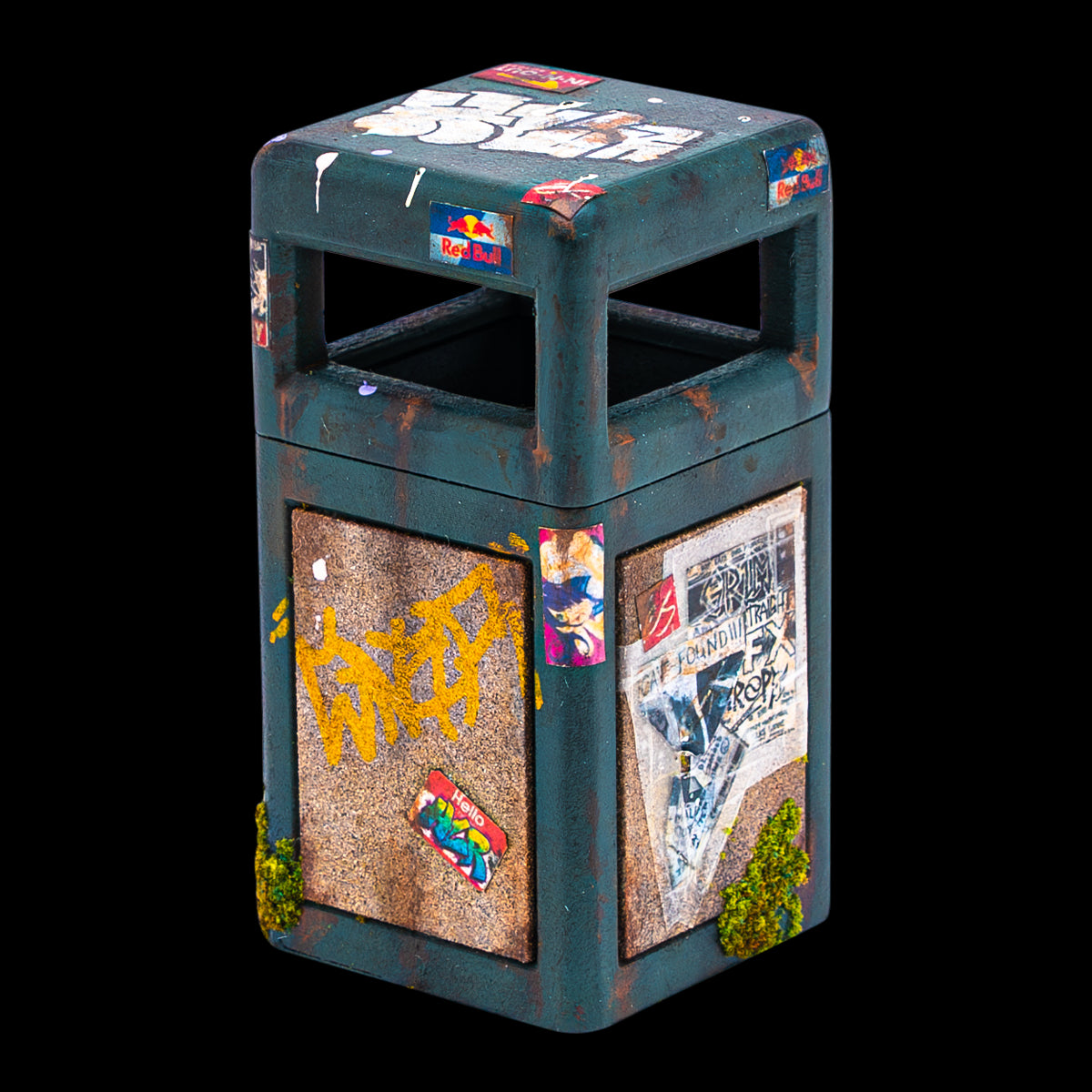 High Level Ramps Fingerboard Ramp - Trash Can 2.0 with Lid for Skateboard Tricks & Mini Ramp Training | Perfect for Fingerboard Enthusiasts & Skateboard Practice at Home