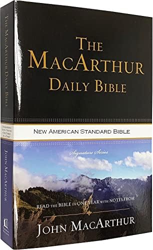 NASB MacArthur Daily Bible - Brown LeatherSoft Cover, Comfort Print - One-Year Bible Reading Plan with John MacArthur Study Notes - Signature Series - Perfect for Daily Devotionals, Bible Study, and Personal Reflection