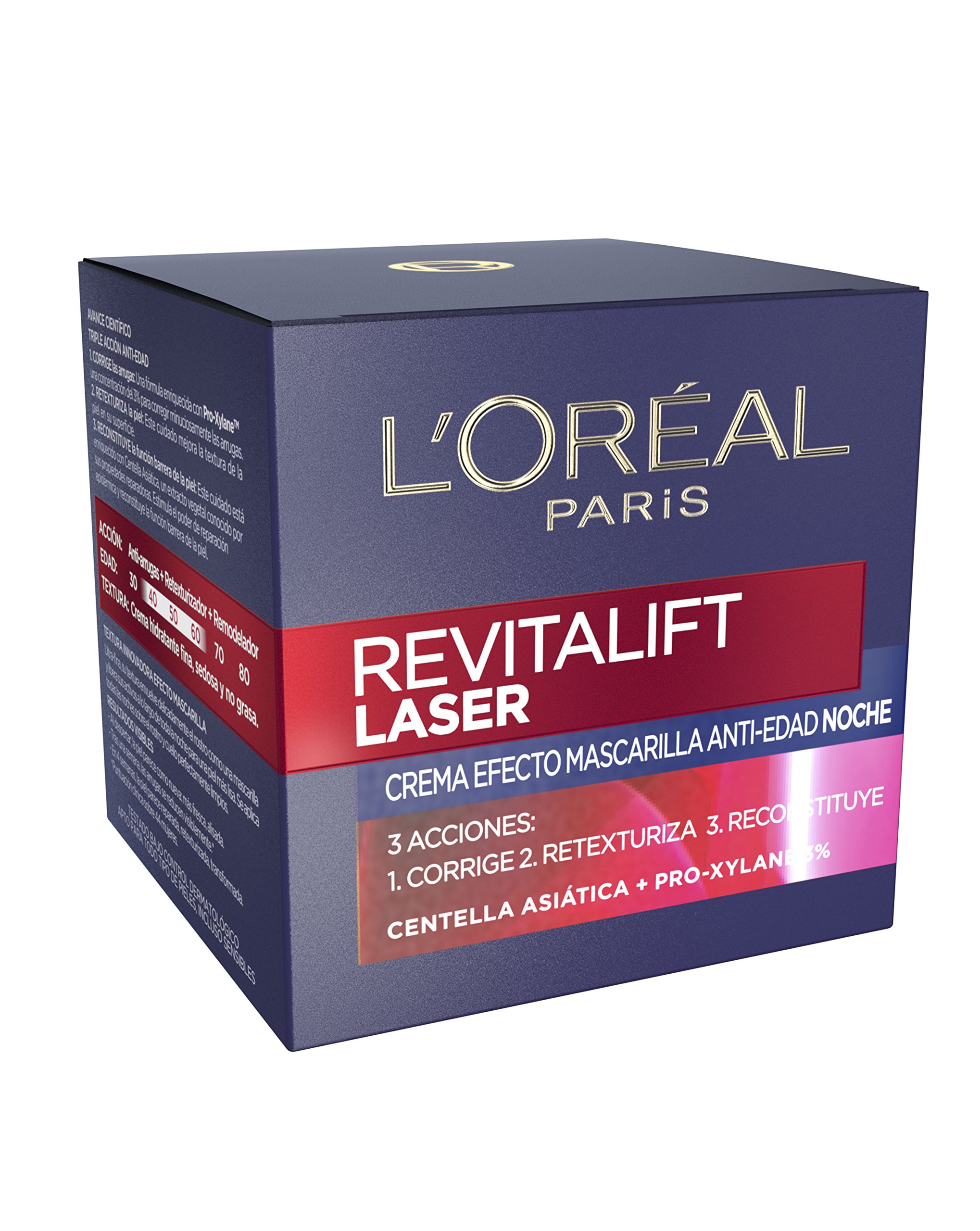 L'Oreal Paris Revitalift Anti-Aging Night Cream, 1.7 oz - Hydrating & Wrinkle Repair for Face & Neck - Perfect for Dry Skin & Overnight Skin Rejuvenation