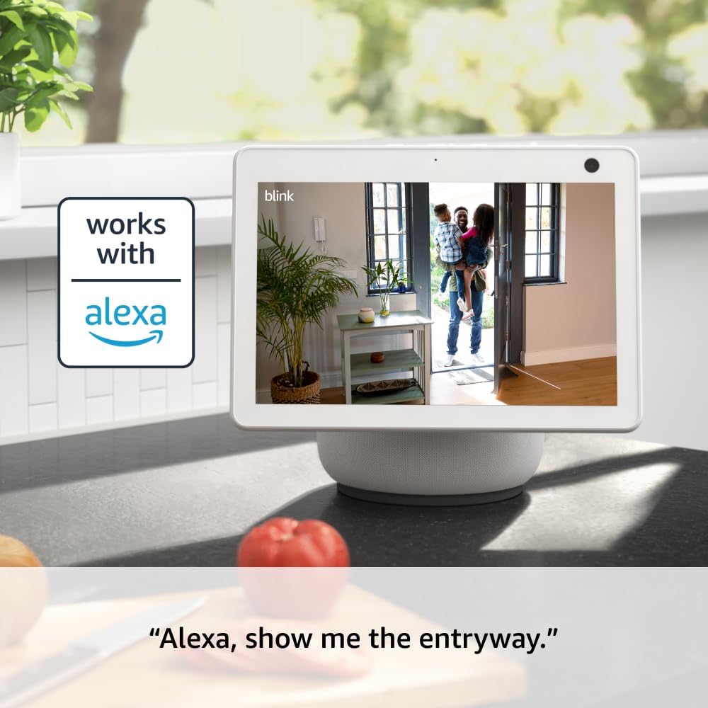 Blink Mini 2 (Newest Model) Weatherproof Security Camera with HD Video, Motion Detection & Built-in Spotlight - Indoor/Outdoor Home Monitoring & Pet Camera System - Includes 2 Black Cameras & Weather Resistant Adapter - Perfect for Home Security, Baby Monitoring & Property Surveillance