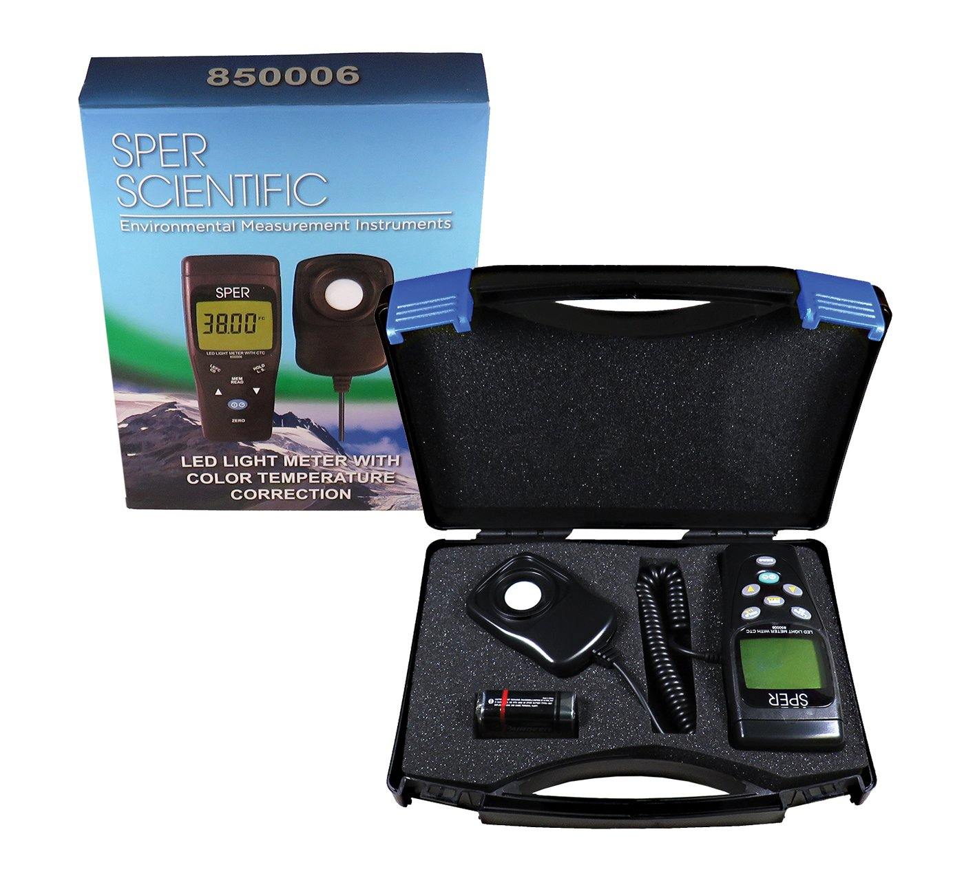 Professional LED Light Meter with Color Temperature Compensation - Accurate Lux Measurement for Photography, Film, and Indoor Lighting Setup