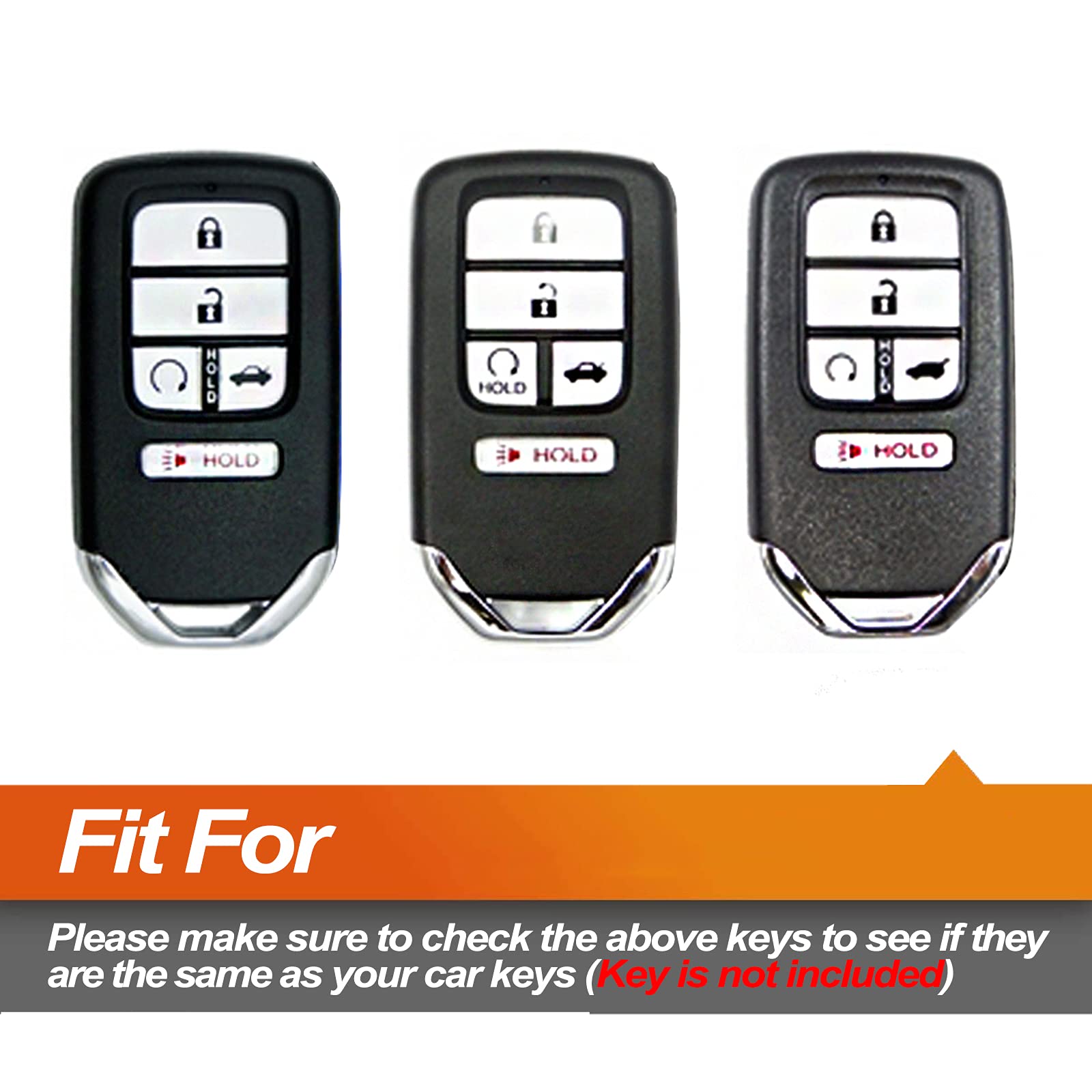 Premium Silicone Key Fob Cover for Honda Civic/Accord/Pilot/CR-V/Insight/Passport - 5 Button Smart Key Protector Case (Black & Pink) | Durable Car Accessories | Perfect for Daily Use, Commuting & Travel Protection