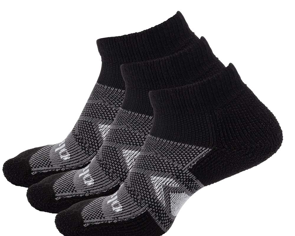 Thorlos WCMU Max Cushion 12-Hour Shift Ankle Socks - Ultra Comfortable Work Socks for Nurses, Healthcare Workers & Long Shifts - Moisture Wicking & Arch Support for All-Day Wear
