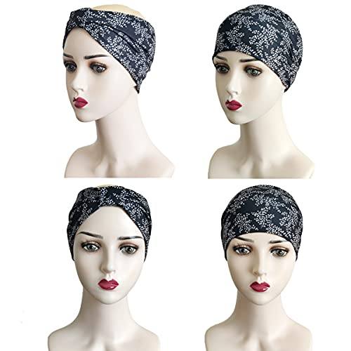 Non-Slip Yoga Headbands for Women - 5 Pack Stretchy Hair Accessories for Workouts, Running & Fitness - Cute & Comfortable Head Wraps for Active Lifestyles