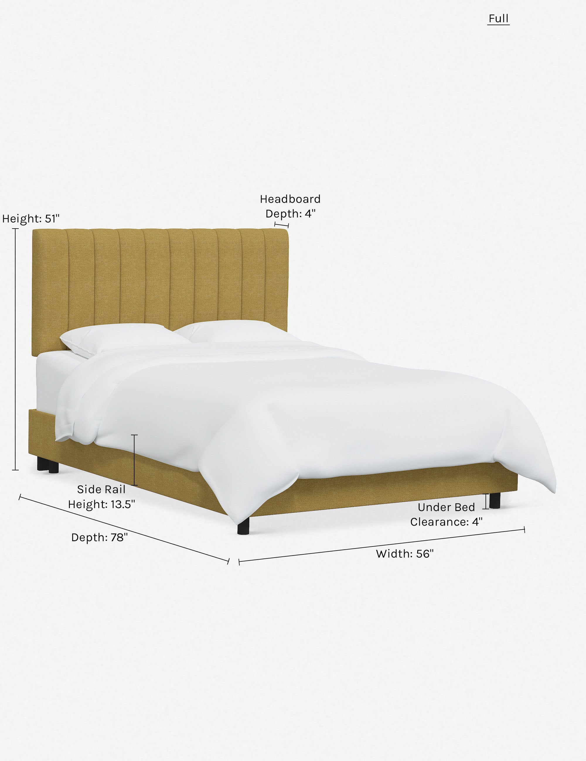 Aliyah Bed - Queen Size Platform Bed Frame with Upholstered Headboard, Modern Bedroom Furniture for Home Decor - Perfect for Master Bedroom, Guest Room & Apartment
