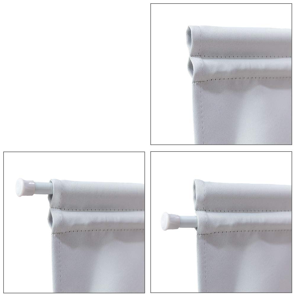 French Door Insulated Window Curtains - Blackout Drapes for Patio Doors with Privacy Protection, 1 Panel 72