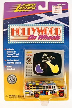 Johnny Lightning Hollywood on Wheels The Partridge Family Bus Die-Cast Model Car - Collectible Toy for Movie Fans & TV Show Enthusiasts - Perfect for Display, Gifts, and Nostalgic Decor