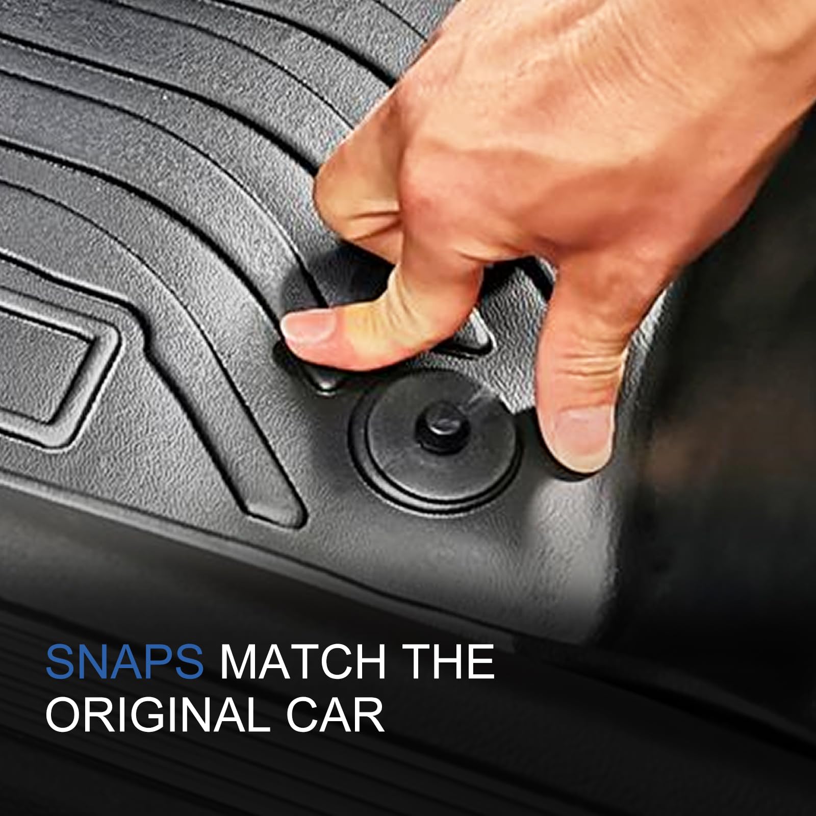 SMABEE All-Weather TPE Floor Mats & Cargo Liner for 2024-2025 Buick Envista - Heavy Duty 1-2 Row Custom Fit Car Floor Liners & Trunk Protector - Interior Accessories for SUV, Road Trips & Daily Commute
