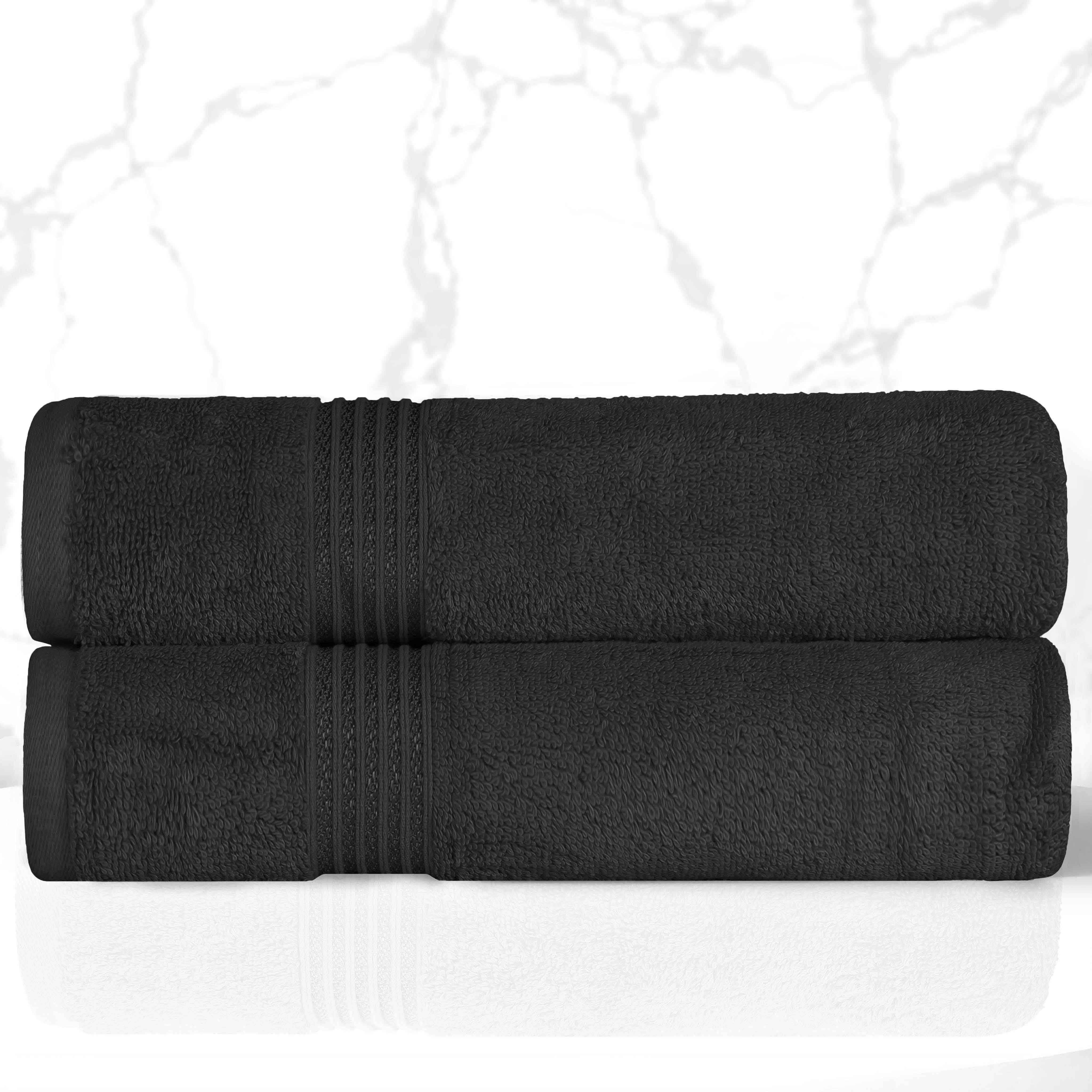 Premium Egyptian Cotton Bath Towels Set of 2 - Ultra Soft & Highly Absorbent - Luxury Bath & Spa, Beach, Gym Essentials for Home & Travel