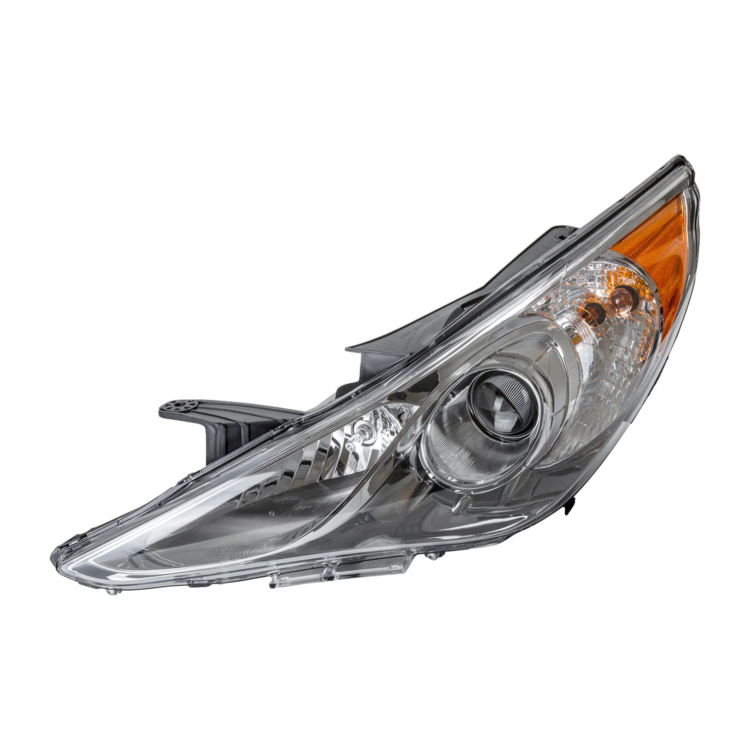 TYC Left Headlight Assembly Replacement for 2011-2014 Hyundai Santa Fe - Perfect for Night Driving & Enhanced Visibility