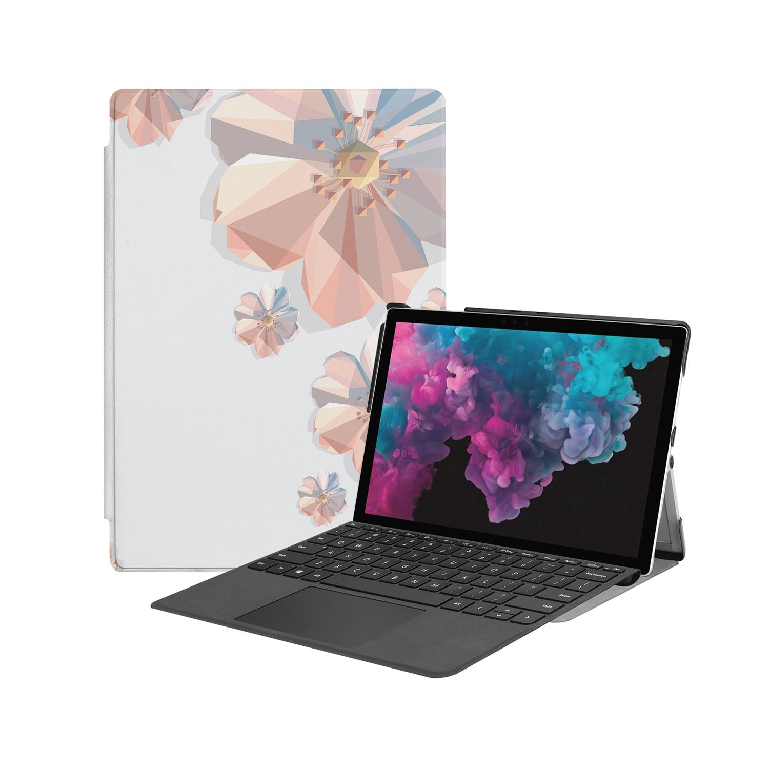 Microsoft Surface Case with Flower Design - Durable Protective Cover for Surface Pro/Book/Laptop - Perfect for Work, School & Travel