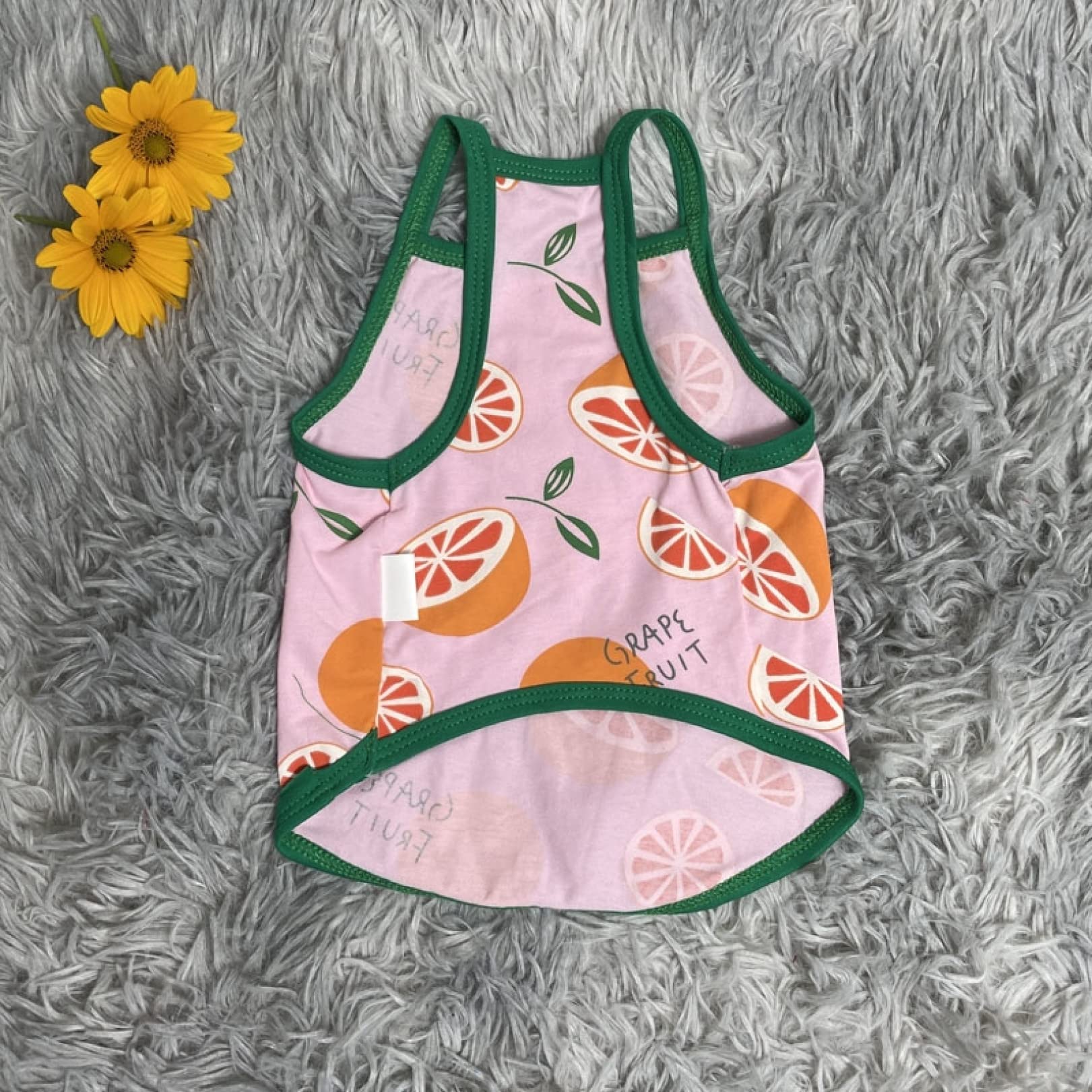 Breathable Summer Dog Vest for Small & Medium Dogs - Cute Print Puppy Apparel | Comfortable Pet Clothes for Cats & Dogs | Perfect for Outdoor Walks & Beach Trips