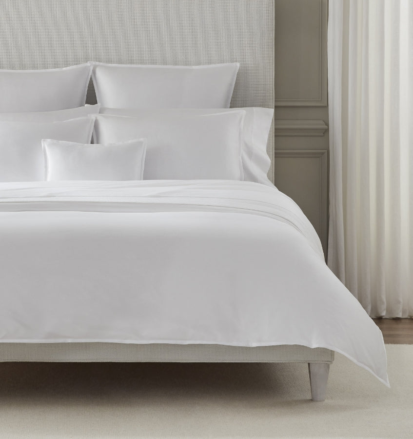 Luxury SFERRA Giza 45 Corto Sateen Duvet Cover - 100% Egyptian Cotton Bedding Set for Master Bedroom & Guest Room - Soft & Breathable Duvet Cover for All Seasons