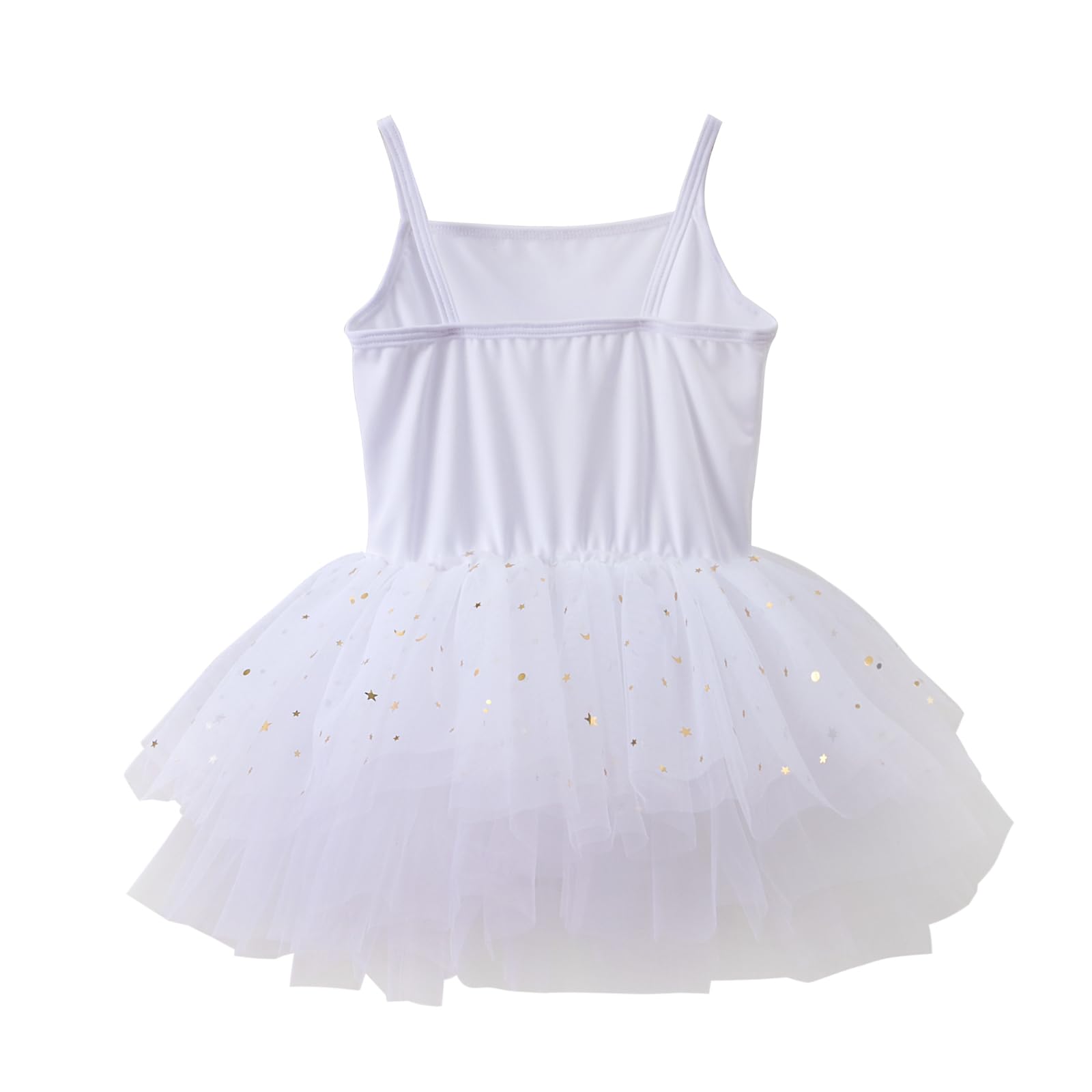 Sparkly Toddler Girls Tutu Dress with Adjustable Straps - Shiny Tulle Ballet Leotard & Ballerina Costume for Dance Recital, Birthday Party & Dress Up Play