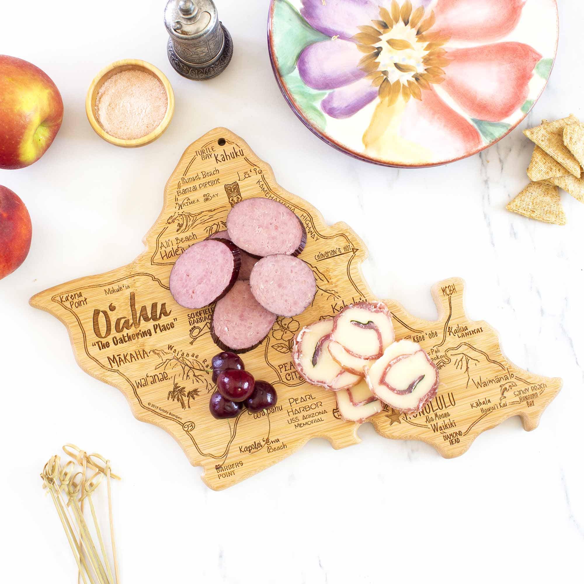 Premium Oahu-Themed Wooden Cutting Board 14