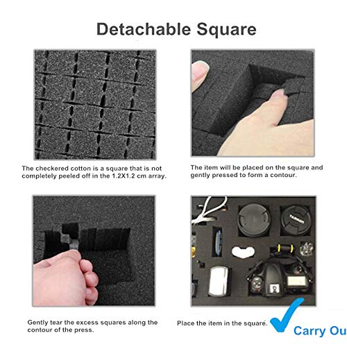 HWZ Toolbox S-3416 Multi-Function Hardware Tool Storage Case with Foam Seal & Shockproof Design - Perfect for DIY Projects, Home Repairs, and Professional Tool Organization
