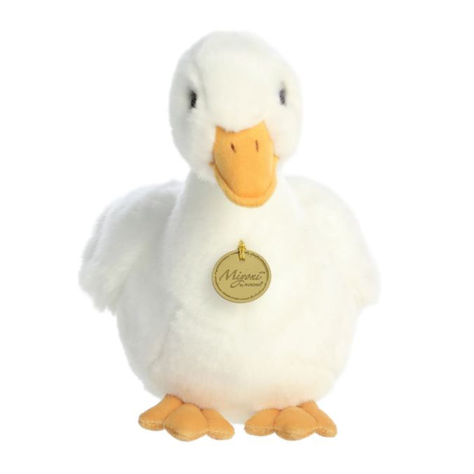 Aurora Miyoni American Pekin Duck 11 Inch Soft Plush Stuffed Animal Toy - Perfect for Kids' Bedroom Decor, Nursery Gifts & Collectible Display