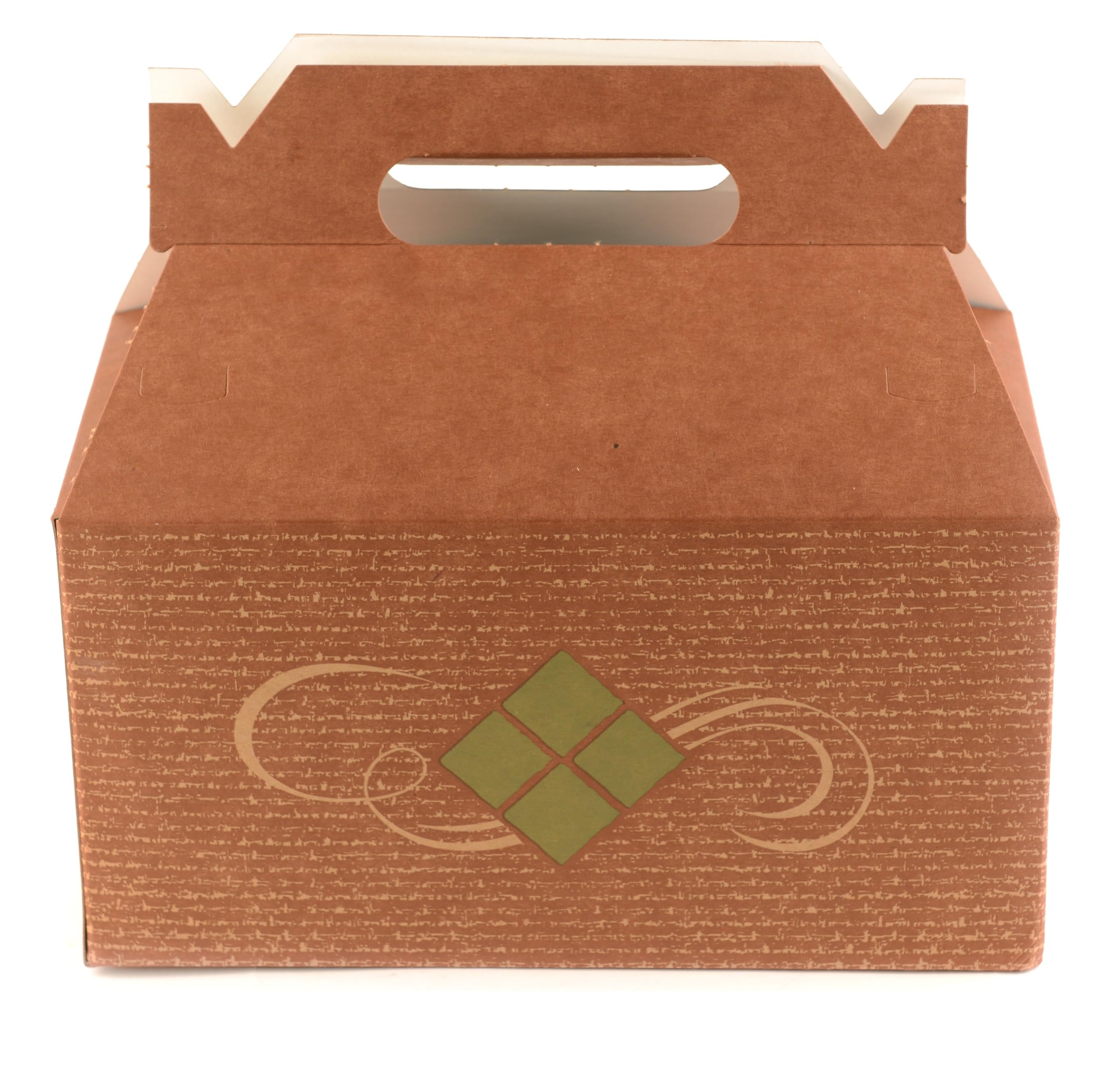 [150 Pack] 9x5x6.75 Inch Kraft Paper Gift Boxes with Handles - Eco-Friendly Brown Treat Favor Boxes for Birthday Parties, Wedding Favors, Baby Showers & Restaurant Takeout - Perfect for Candy, Cookies & Small Gifts