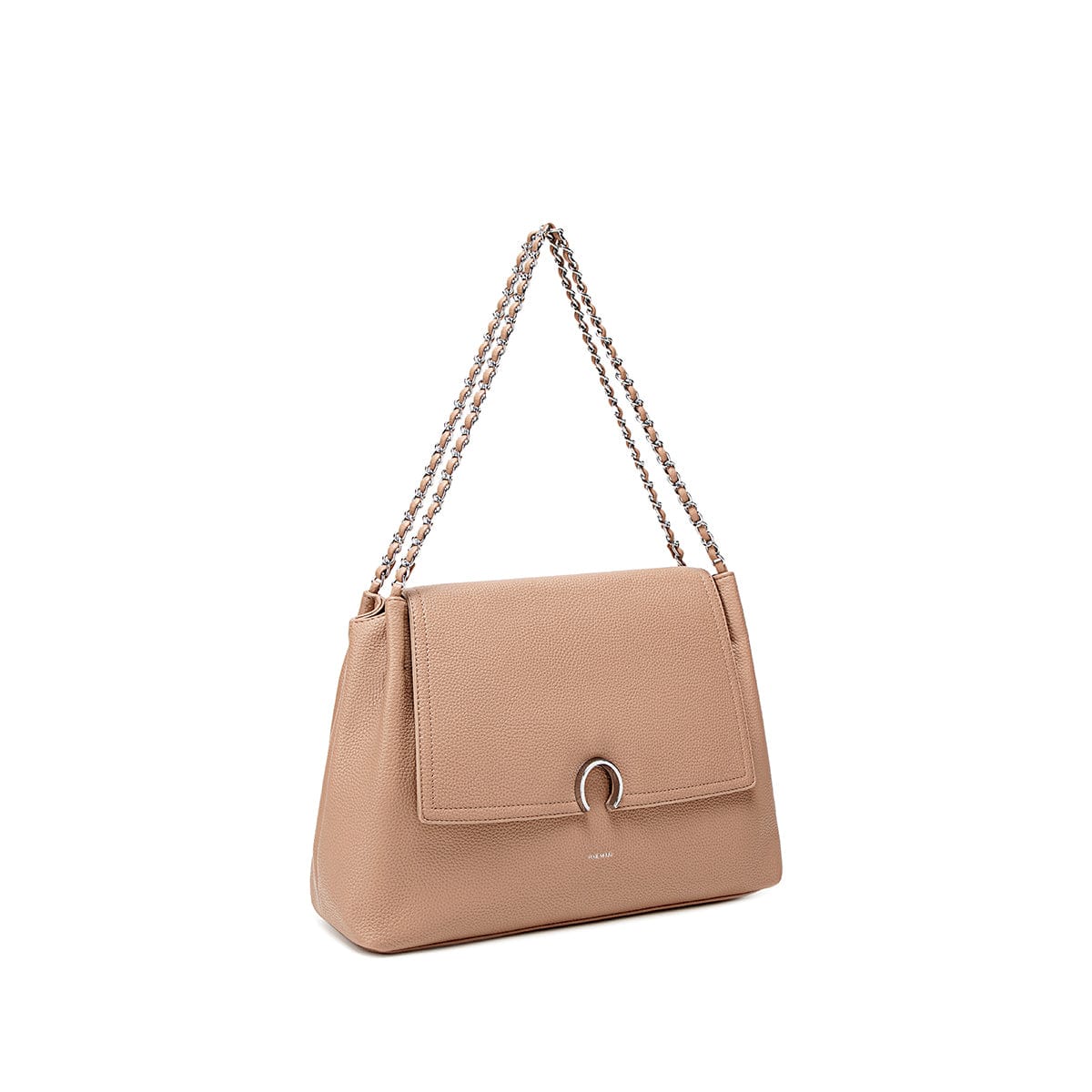 Ruth Vegan Leather Shoulder Bag for Women | Latte Pebbled Crossbody Purse | Stylish & Eco-Friendly Handbag for Work, Travel & Everyday Use