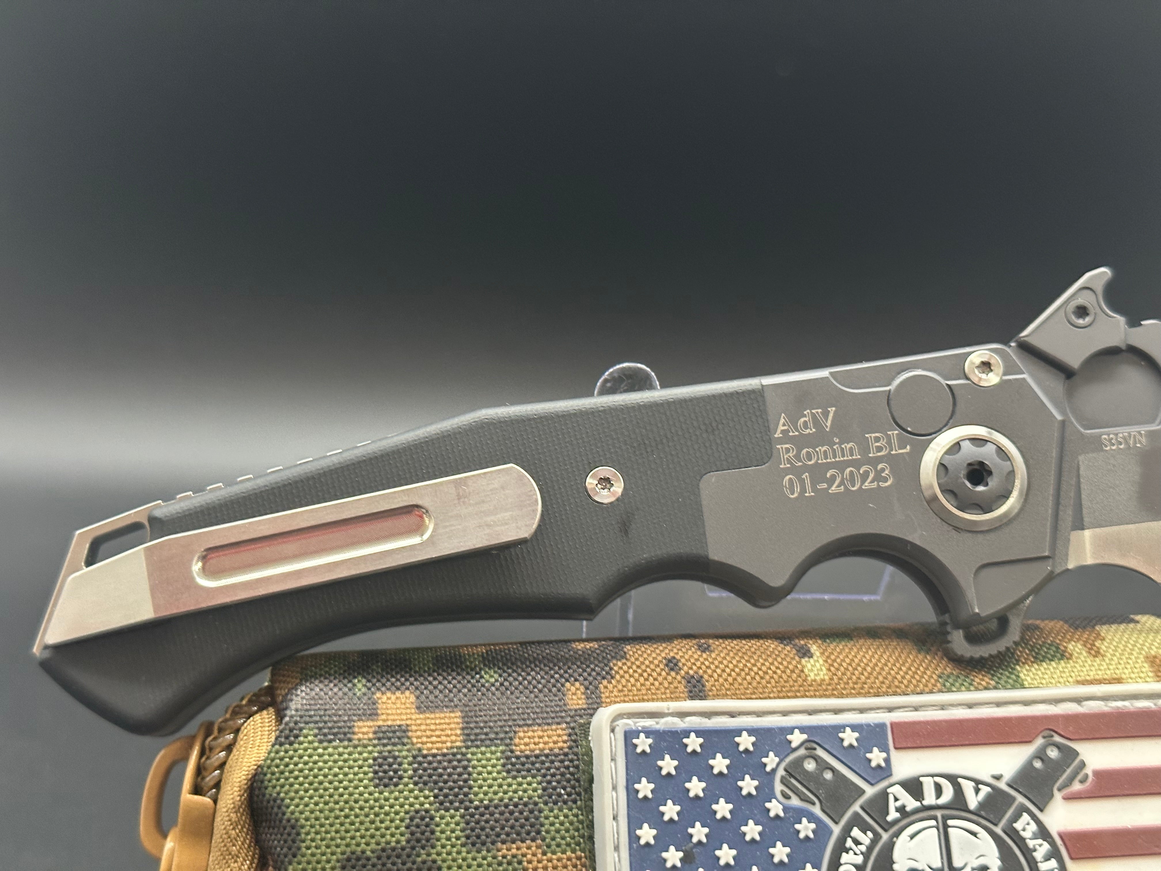 Andre de Villiers Ronin Prototype Tactical Folding Knife - High-Quality EDC Pocket Knife for Outdoor, Survival, and Everyday Carry