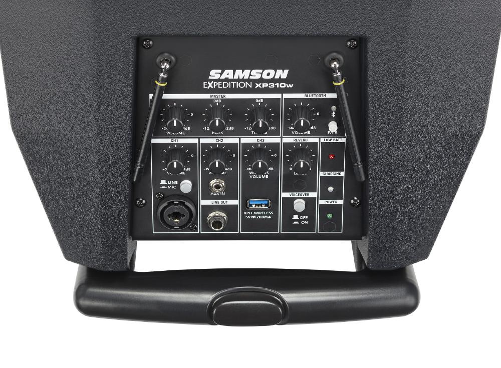 Samson Expedition XP310W Portable PA Speaker with AH9 Wireless Headset Microphone - Perfect for Outdoor Events, Live Performances & Public Speaking