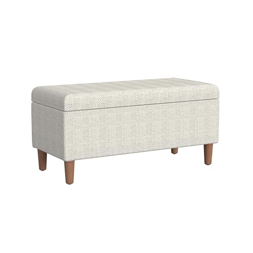 Cream Chevron Woven