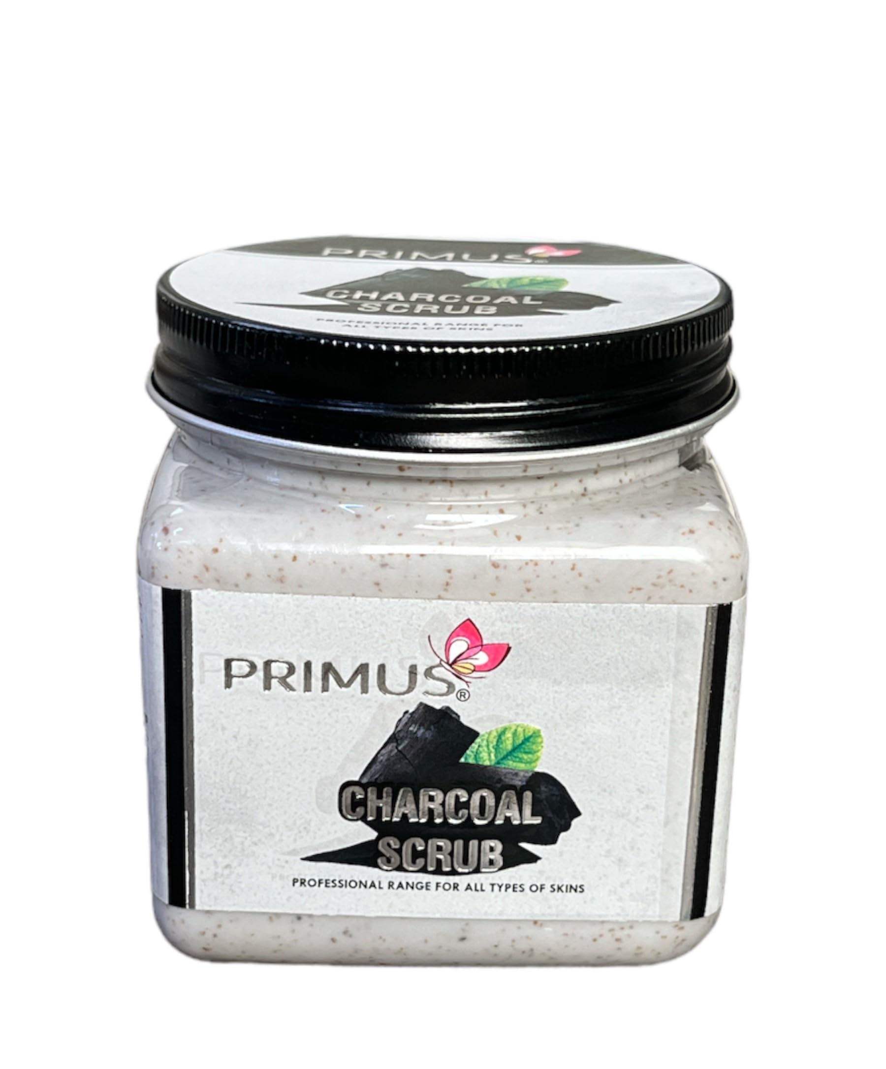 PRIMUS Charcoal Scrub for Men & Women - Deep Cleansing & Exfoliating Face Wash - Perfect for Acne, Blackheads & Oily Skin - Ideal for Daily Skincare Routine