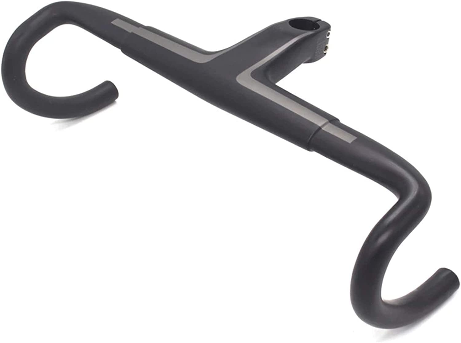 Carbon Fiber Road Bike Handlebar - 40x12cm Matte Black Integrated Aero Handlebar for Cycling & Racing | Lightweight & Durable | Perfect for Road Bikes, Triathlon & Competitive Cycling