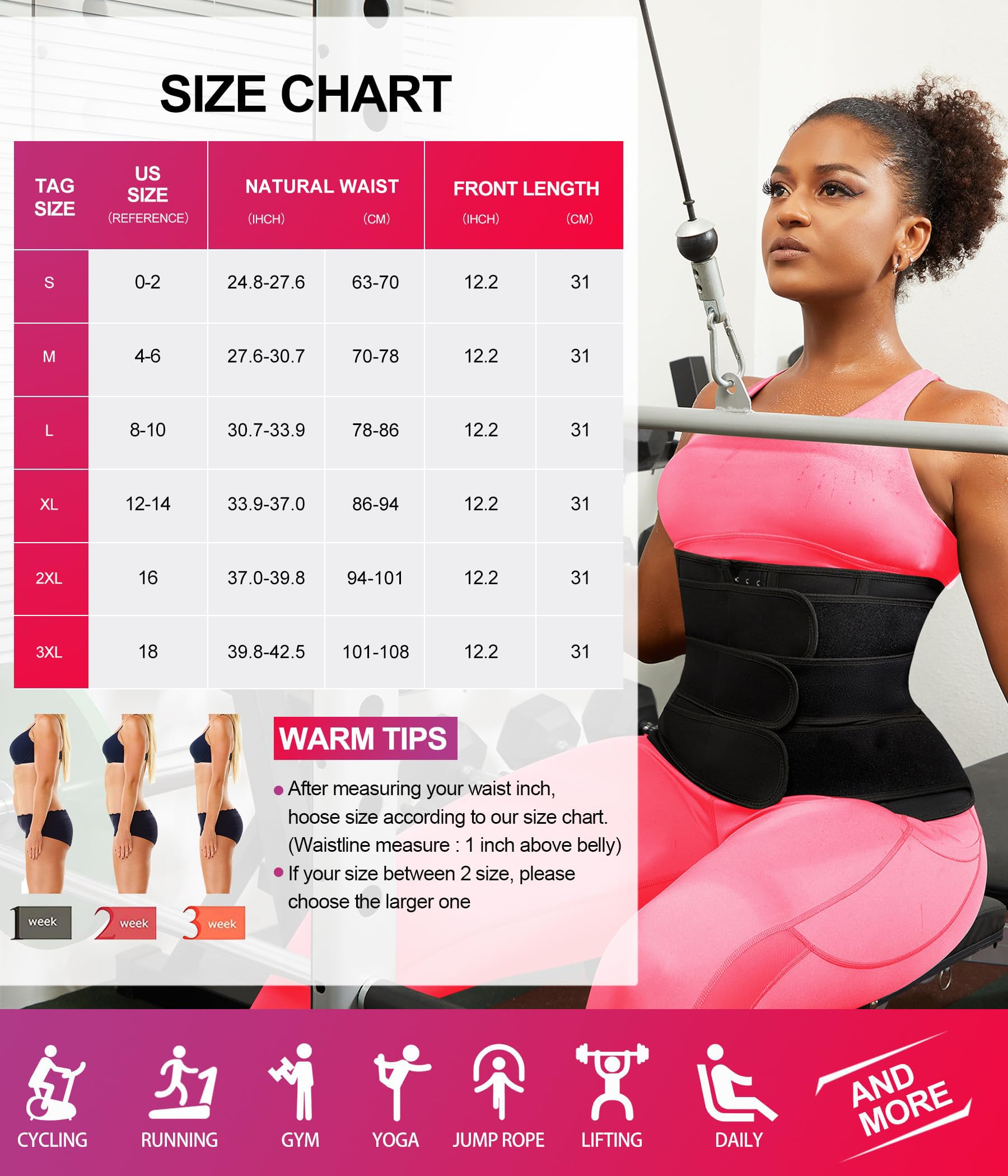 TrainingGirl Women's Waist Trainer Corset - Tummy Control Slimming Belt for Workout & Weight Loss | Postpartum Body Shaper, Sweat Waist Cincher for Gym, Yoga & Everyday Wear