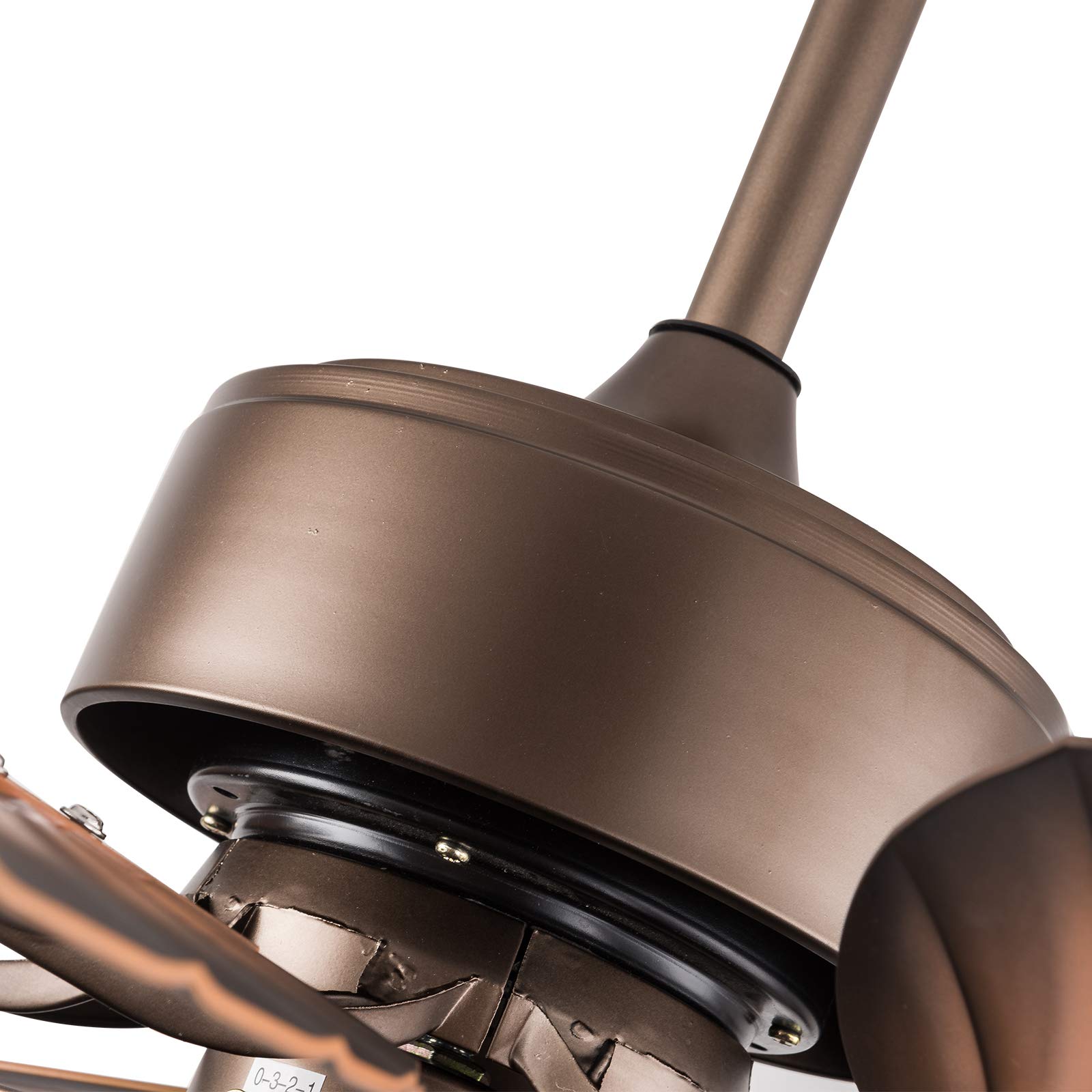 Modern Ceiling Fan with Lights & Remote Control - Reversible Blades, Quiet DC Motor - Perfect for Kitchen, Bedroom, Living & Dining Room (Style A) - Energy Efficient Cooling & Stylish Home Decor
