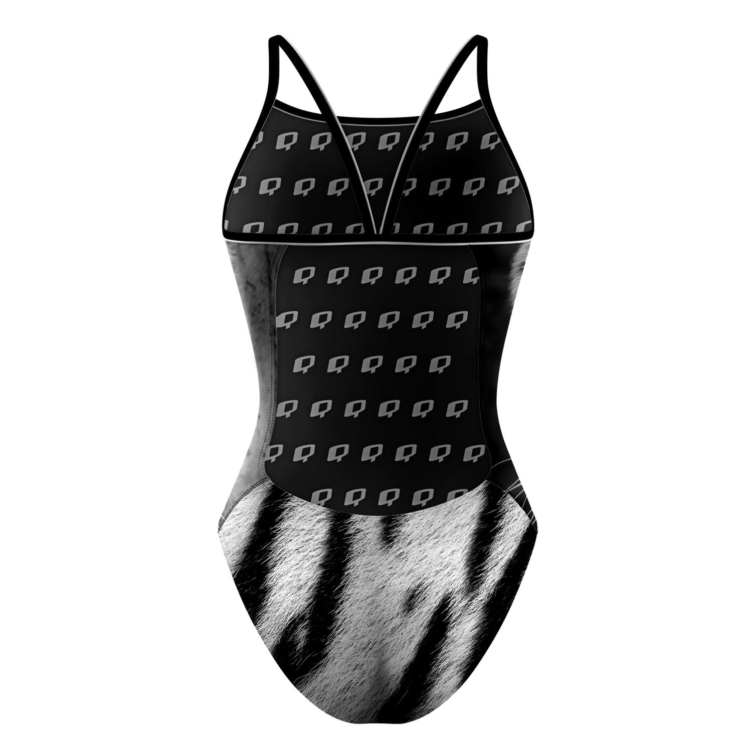 White Tiger Sunback Tank Top for Women - Breathable Workout Shirt - Gym, Yoga & Running Activewear