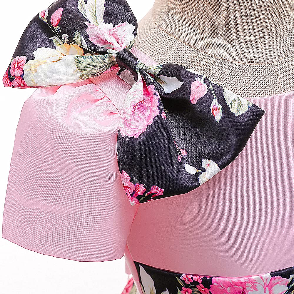 Floral Print Flower Girl Dresses for Kids - Elegant Princess Party Gowns & Pageant Ball Dresses | Perfect for Weddings, Birthday Parties & Special Occasions