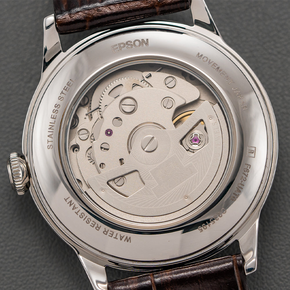 Bambino 38mm Beige Leather Strap Watch - Classic Dress Timepiece for Men, Perfect for Business, Formal & Special Occasions